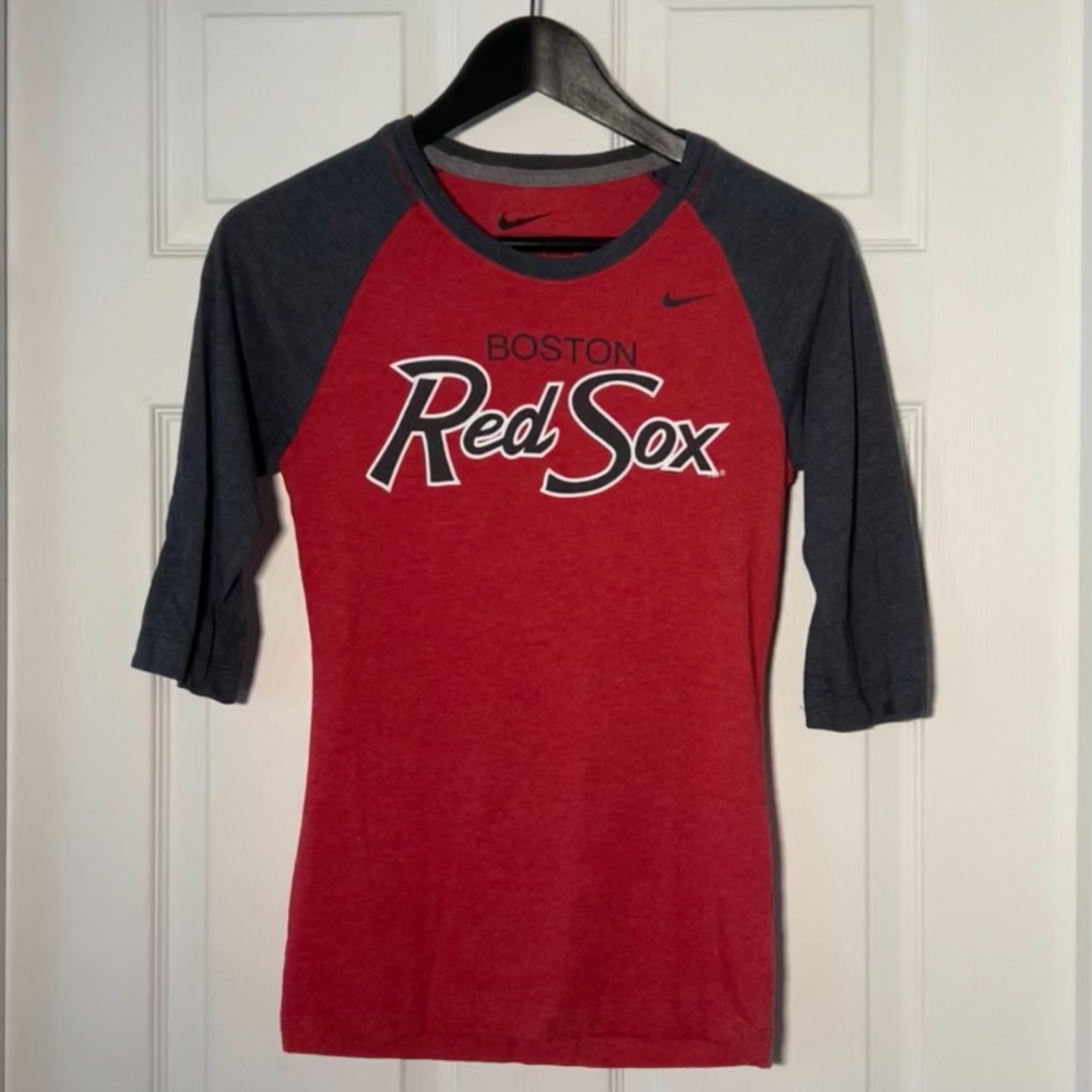 Nike Red Sox 3/4 Long Sleeve Shirt | Boston | Size XS